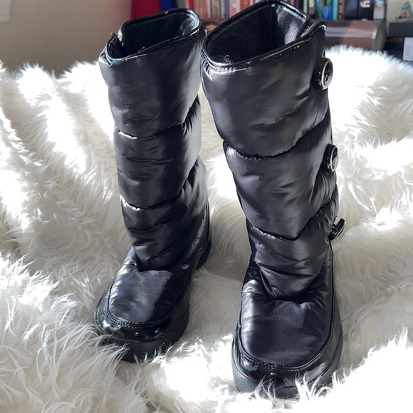Coach Polina Nylon Puffy Boot Black Size 6 - Picture 2 of 14